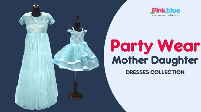 Turquoise Mother daughter Dress, Mommy and me dress, Teal Lace dress,